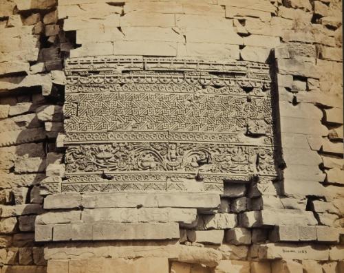 Decorative carving on the Damekh Stupa, Sarnath