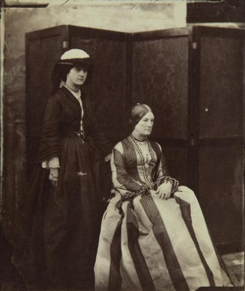 Miss Anson and Mrs. Anson (wife of commander-in-chief)