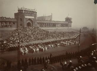 Procession past Red Fort