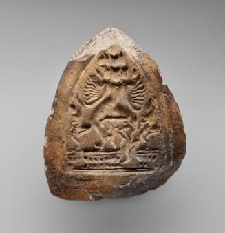 Mold for votive tablets with the Buddhist deity Hevajra