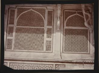 Exterior detail of tomb of Shaikh Salim Chishti in Jami Mosque at Fatehpur Sikri