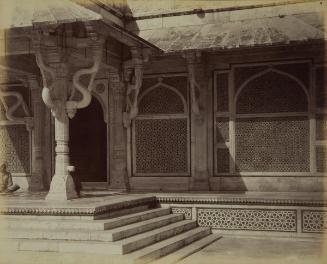 Exterior detail of tomb of Shaikh Salim Chishti in Jami Mosque at Fatehpur Sikri