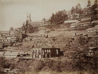 The burnt part of the bazaar, Simla