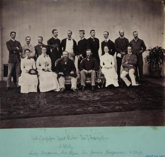 Lady Fergusson, Lord Ripon, James Fergusson and staff