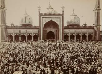 Worshippers at the Jami Masjid, Delhi