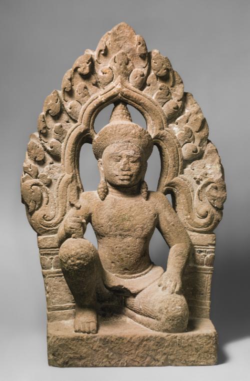 Kneeling deity