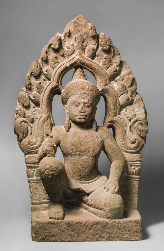 Kneeling deity