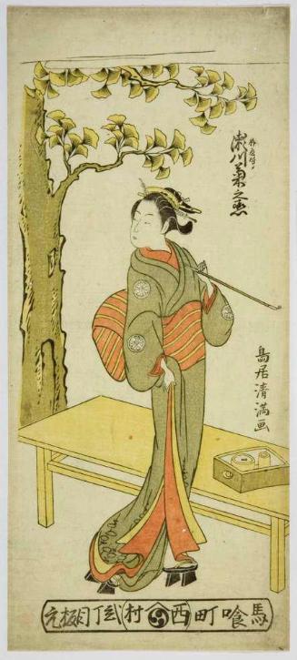 The Actor Segawa Kikunojo as the Young Woman of the Yanagiya