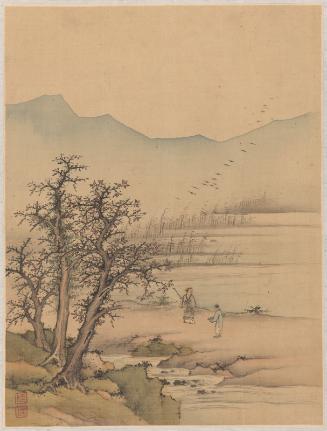 Landscapes of the Four Seasons (One of Eight Leaves)