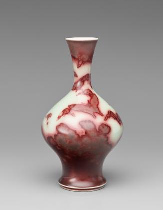 Vase with butterfly decoration