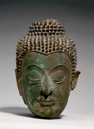 Head of a Buddha image