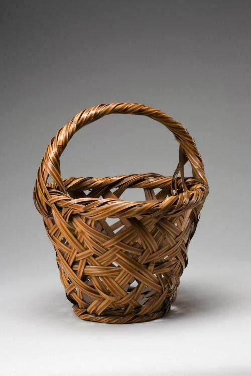 Flower basket with handle