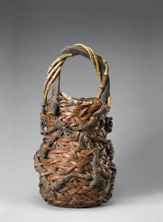 Flower basket with handle