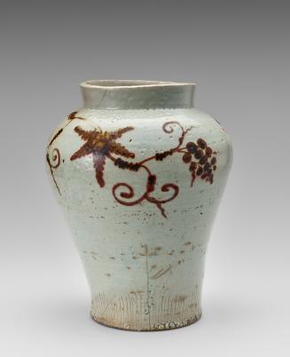 Jar with grapevine decoration