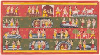 Balarama's pilgrimage, from a manuscript of the Bhagavata Purana (Ancient Tales of the Lord Vishnu)