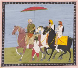 Nobleman on horseback