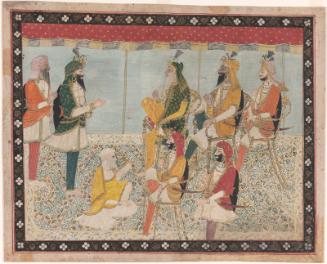 Maharaja Ranjit Singh and members of his court