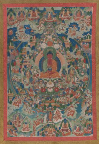 The cosmic Buddha Amitabha