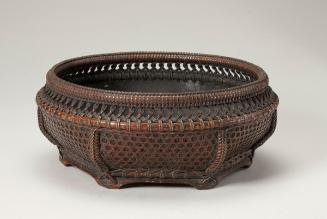 Chinese-style charcoal basket (sumitori, sumikago) for the Way of Tea