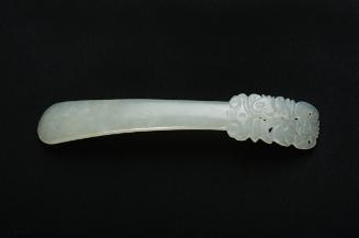 Short hairpin with bat and the Three Abundances (Buddhas-hand citron, peach, and pomegranate)