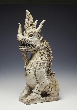 Architectural ornament in the form of a mythical serpent