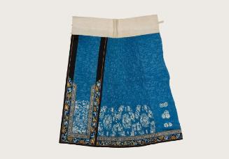 Chinese woman's skirt with resist design