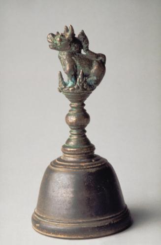 Ritual bell with bull handle