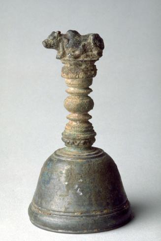 Ritual bell with bull handle