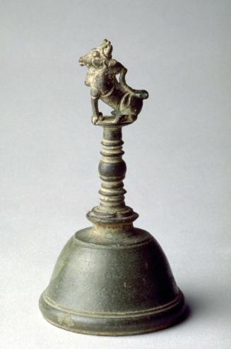 Ritual bell with bull handle